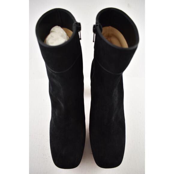 Christian Louboutin Protorlato 110 Black Suede Platform Block Heel Ankle Boot 37 - Picture 8 of 14